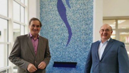 Der kommissarische BHV-Vorsitzende Alois Brundobler (links) und BHV-Gesch&auml;ftsf&uuml;hrer Rudolf Weinberger, &copy; Bayerischer Heilb&auml;der-Verband