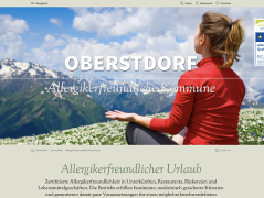 Webseite Allergikerfreundliche Kommune Oberstdorf