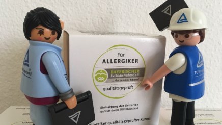 T&Uuml;V-Auditoren begehen f&uuml;r Allergiker qualit&auml;tsgepr&uuml;fte Kurorte im gesunden Bayern, &copy; Bayerischer Heilb&auml;der-Verband